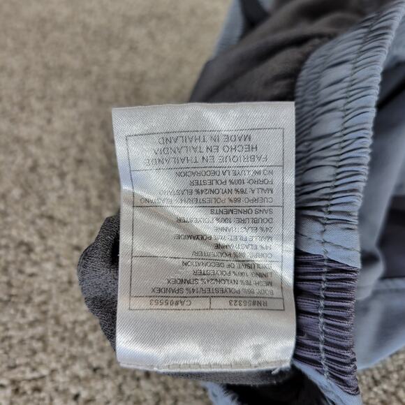 Nike Womens Dri Fit Shorts M Blue Gray Brief Lined Gym Running Active Pull On - Picture 3 of 12